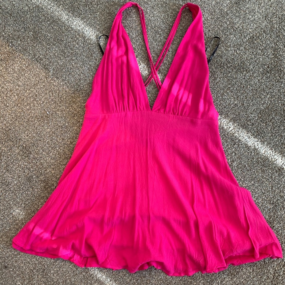 NWT Deep V Forever 21 Dress